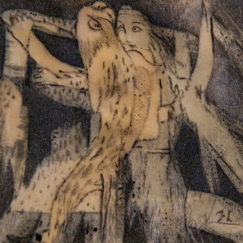 Pittura intitolato "Amazone img-2291.jpg" da Jo Lorente, Opera d'arte originale, Altro