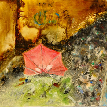 Pittura intitolato "ROSE PEBROQUE" da Jo Marti, Opera d'arte originale, Olio