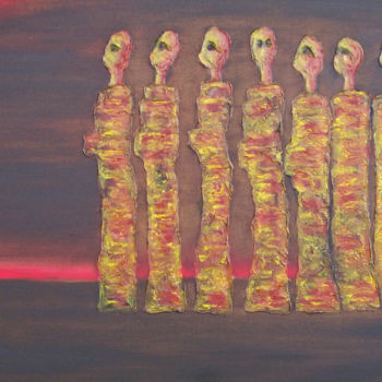 Malerei mit dem Titel "Shamans' Song" von Jo Moore, Original-Kunstwerk, Öl