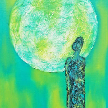 Картина под названием "Shaman's Song IV" - Jo Moore, Подлинное произведение искусства, Масло