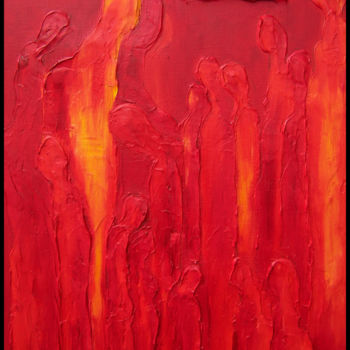Painting titled "Desert Rain Study" by Jo Moore, Original Artwork, Oil