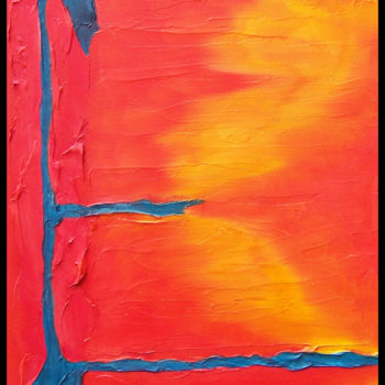 Pittura intitolato "Santa Fe Colores III" da Jo Moore, Opera d'arte originale, Olio
