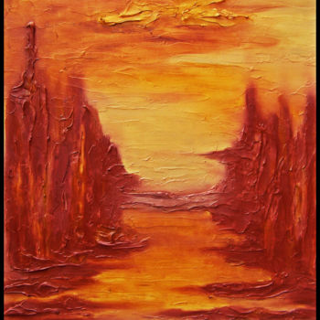 Painting titled "Enchantment I" by Jo Moore, Original Artwork, Oil
