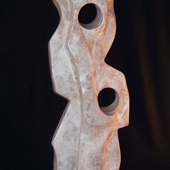 Skulptur mit dem Titel "Let the Waters Flow…" von Jo Moore, Original-Kunstwerk, Stein
