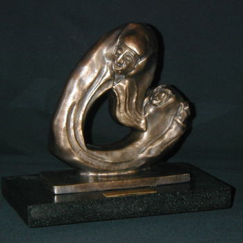 Sculpture titled "Grandmother" by Jo Moore, Original Artwork, Metals
