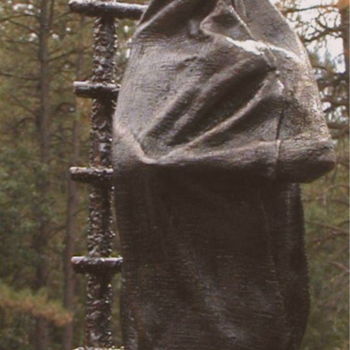 Sculpture intitulée "“CHACO: LAST SPEAKE…" par Jo Moore, Œuvre d'art originale, Métaux
