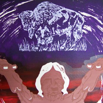 Estampas & grabados titulada "Anasazi: Luminous F…" por Jo Moore, Obra de arte original, Serigrafía