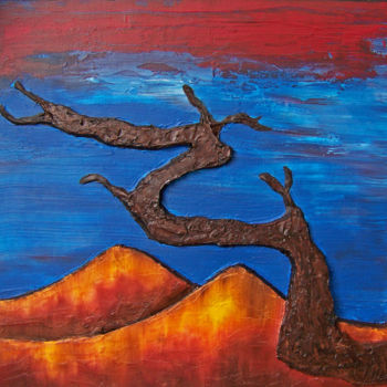 Painting titled "Enchanted Mesas IV" by Jo Moore, Original Artwork, Oil
