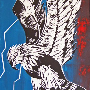 Incisioni, stampe intitolato "Endangered: Norther…" da Jo Moore, Opera d'arte originale, Serigrafia