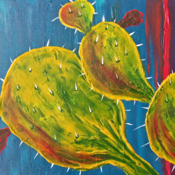 Pittura intitolato "Prickly Pears I" da Jo Moore, Opera d'arte originale, Olio