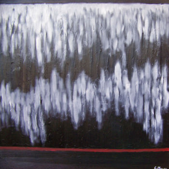 Картина под названием "Amid an Aura I" - Jo Moore, Подлинное произведение искусства, Масло