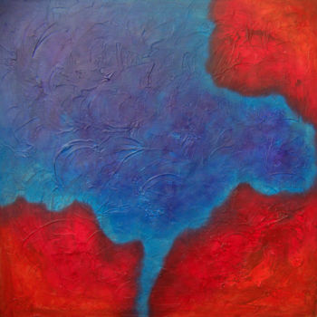 Painting titled "Opening the Heart VI" by Jo Moore, Original Artwork, Oil