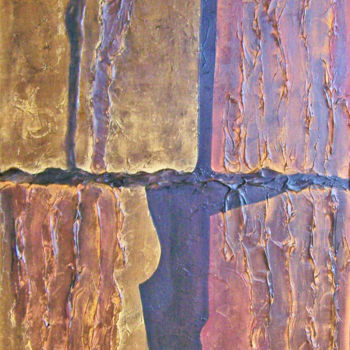 Painting titled "Four Corners" by Jo Moore, Original Artwork, Oil