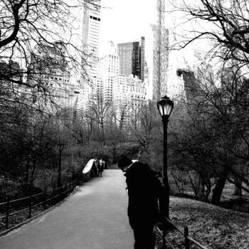 Fotografia zatytułowany „New York City-Sunda…” autorstwa Jo Tuck, Oryginalna praca, Fotografia filmowa