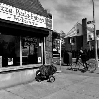 Photography titled "New York-Heros Pizza" by Jo Tuck, Original Artwork, Digital Photography