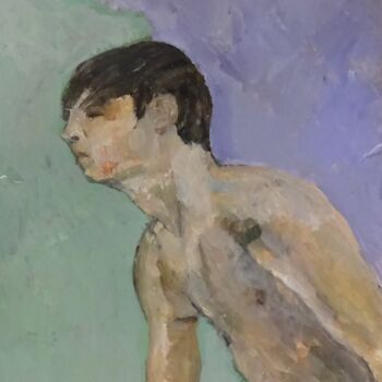 Peinture intitulée "Boy" par Calum Fraser, Œuvre d'art originale, Acrylique
