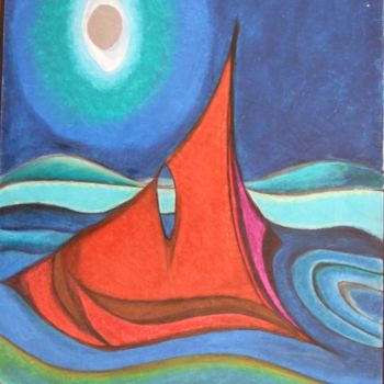 Painting titled "9-pastel-h-montroug…" by Joachim Gélinier, Original Artwork