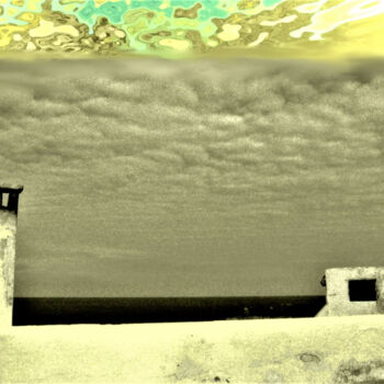 Photographie intitulée "" SOMTIMES THE SKY…" par Joachim Mews, Œuvre d'art originale, Photographie manipulée