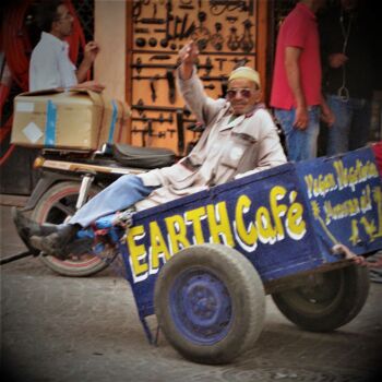 Photographie intitulée "EARTH CAFÉ" par Joachim Mews, Œuvre d'art originale, Photographie numérique
