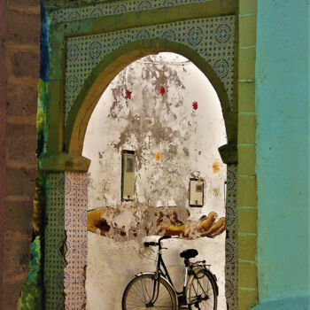 Fotografía titulada "GRAFFITI - BICYCLE…" por Joachim Mews, Obra de arte original, Fotografía digital