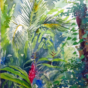 Peinture intitulée "Crazy Vegetation" par Joachim Rossignol, Œuvre d'art originale, Aquarelle
