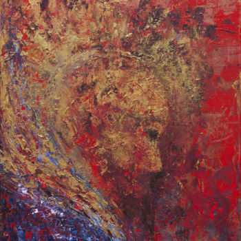 Schilderij getiteld "Xiaowen" door Jialba, Origineel Kunstwerk, Acryl