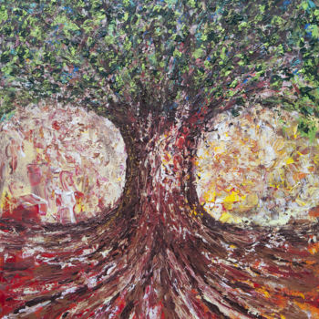 「Tree of Love」というタイトルの絵画 Jialbaによって, オリジナルのアートワーク, アクリル
