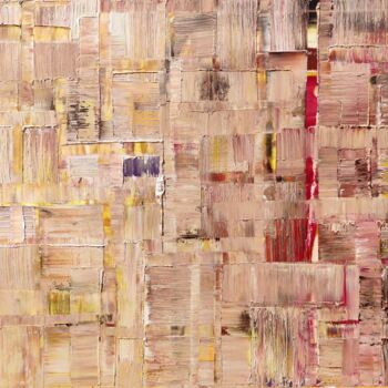 Картина под названием "Hilos 3" - Joan Llaverias, Подлинное произведение искусства, Акрил Установлен на Деревянная рама для…