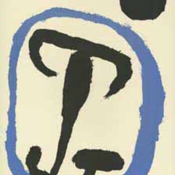 Gravures & estampes intitulée "Miro - Visage" par Joan Miró, Œuvre d'art originale