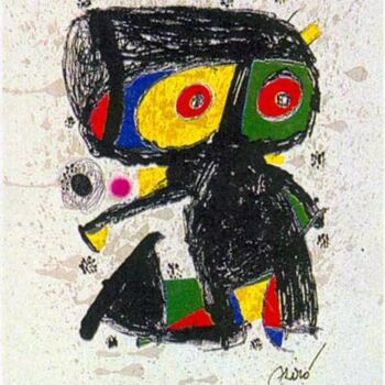 「Poligrapha 15 Years」というタイトルの絵画 Joan Miróによって, オリジナルのアートワーク