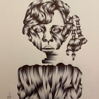 「Perictione」というタイトルの描画 Joanna Wによって, オリジナルのアートワーク, ボールペン