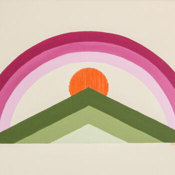 제목이 "The Rainbow Over th…"인 미술작품 Joana Sabido로, 원작, 아크릴 나무 들것 프레임에 장착됨