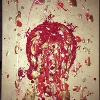 Painting titled "Sangue Dourado" by Joana Ramos, Original Artwork