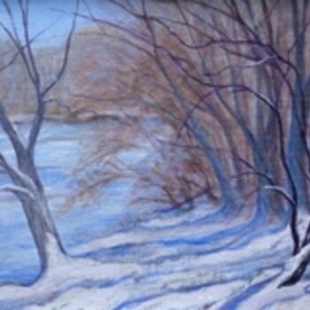 Malerei mit dem Titel "Waiting for Spring" von Joan Cole, Original-Kunstwerk, Öl