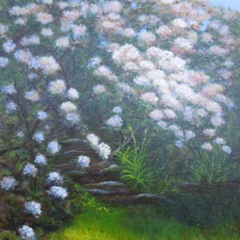 Schilderij getiteld "Laurel at Last" door Joan Cole, Origineel Kunstwerk, Olie