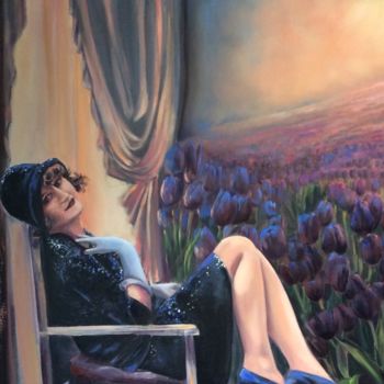 Painting titled "Charlotte" by Dao, Original Artwork, Oil