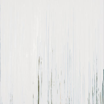 Malarstwo zatytułowany „Frequencies White” autorstwa Joanna Borkowska, Oryginalna praca, Olej