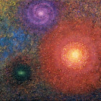 Painting titled "Cosmos" by Joanna Borkowska, Original Artwork, Other