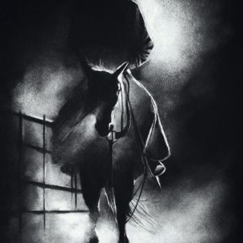 Рисунок под названием "Ghost Rider #17" - Joanna Dymek, Подлинное произведение искусства, Пастель