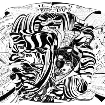 Desenho intitulada "The Rhythm of Life" por Joanna Levesley, Obras de arte originais, Tinta