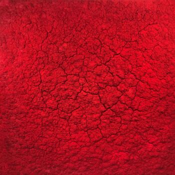 Pittura intitolato "UNTITLED RED JM-82" da Joanna Morani, Opera d'arte originale, pigmenti Montato su Telaio per barella in…