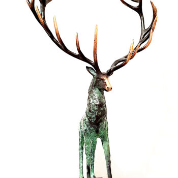 Skulptur mit dem Titel "Deer, no IV/VIII (l…" von Joanna Zakrzewska-Cholewa, Original-Kunstwerk, Bronze