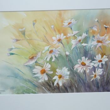 Painting titled "Fleurs sauvages" by Joanna Z, Original Artwork