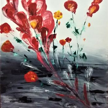 Painting titled "Can't stop spring" by Joanna Giata, Original Artwork, Oil
