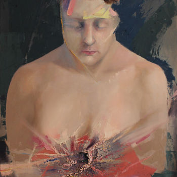 Painting titled "from "Emotions" ser…" by Joanna Sokolowska, Original Artwork, Oil