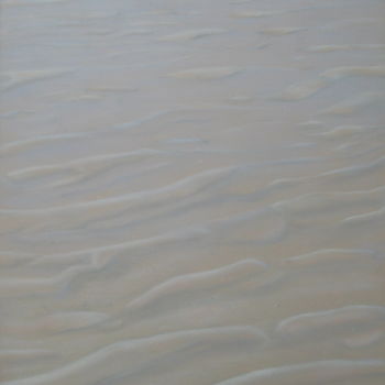 Painting titled "Untitled: Ref; Sand" by Joanne Mumford, Original Artwork, Oil Mounted on Wood Stretcher frame