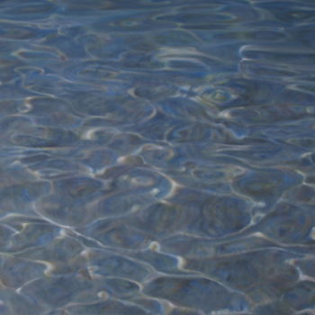 Painting titled "Water 27. Italy" by Joanne Mumford, Original Artwork, Oil Mounted on Wood Stretcher frame