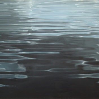 Painting titled "Water 4" by Joanne Mumford, Original Artwork, Oil Mounted on Wood Panel