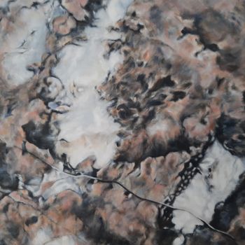 Картина под названием "Roche 6. Roquebrune…" - Joanne Mumford, Подлинное произведение искусства, Масло Установлен на Деревян…
