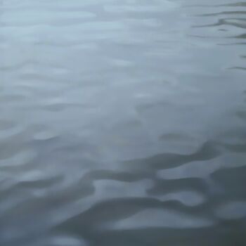 Painting titled "Water 1" by Joanne Mumford, Original Artwork, Oil Mounted on Wood Stretcher frame